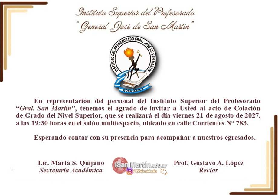 Acto de colación de grado 2026 del ciclo superior Acto de colación de grado 2026 del ciclo superior